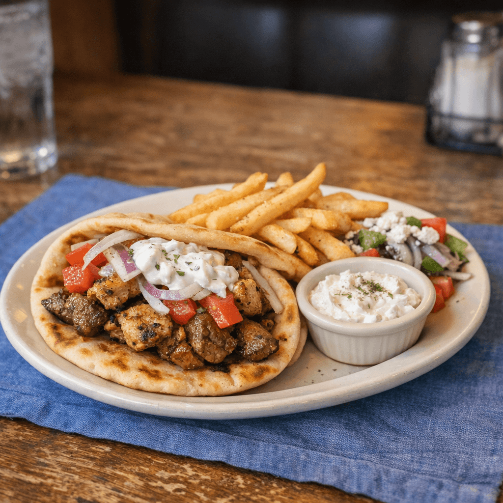Kabob Pita Platter