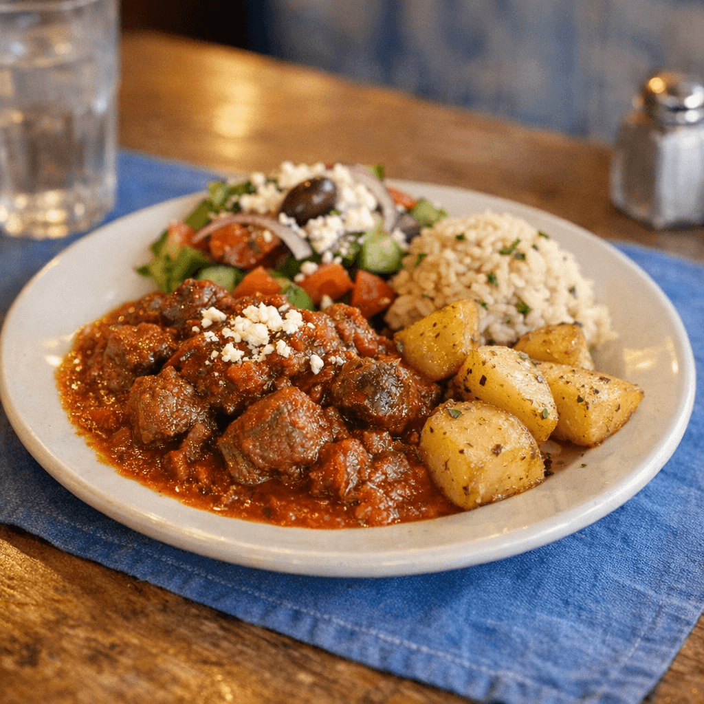 Tuesday Greek Beef Stew (A.K.A. Kokkinisto)